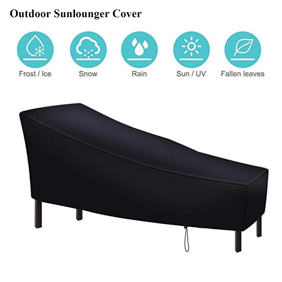 Outdoor Furniture Cover Waterproof - Oxford Fabric Sunlounger Cover, Outdoor Patio