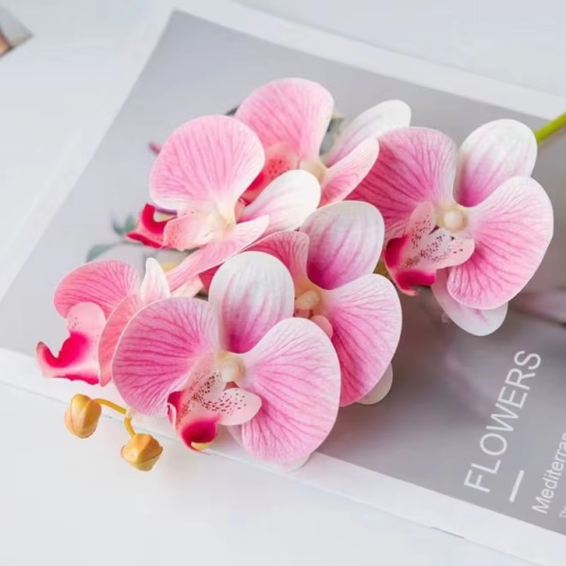 Outdoor Furniture Design - 3D Artificial Flowers Plastic Butterfly Orchid