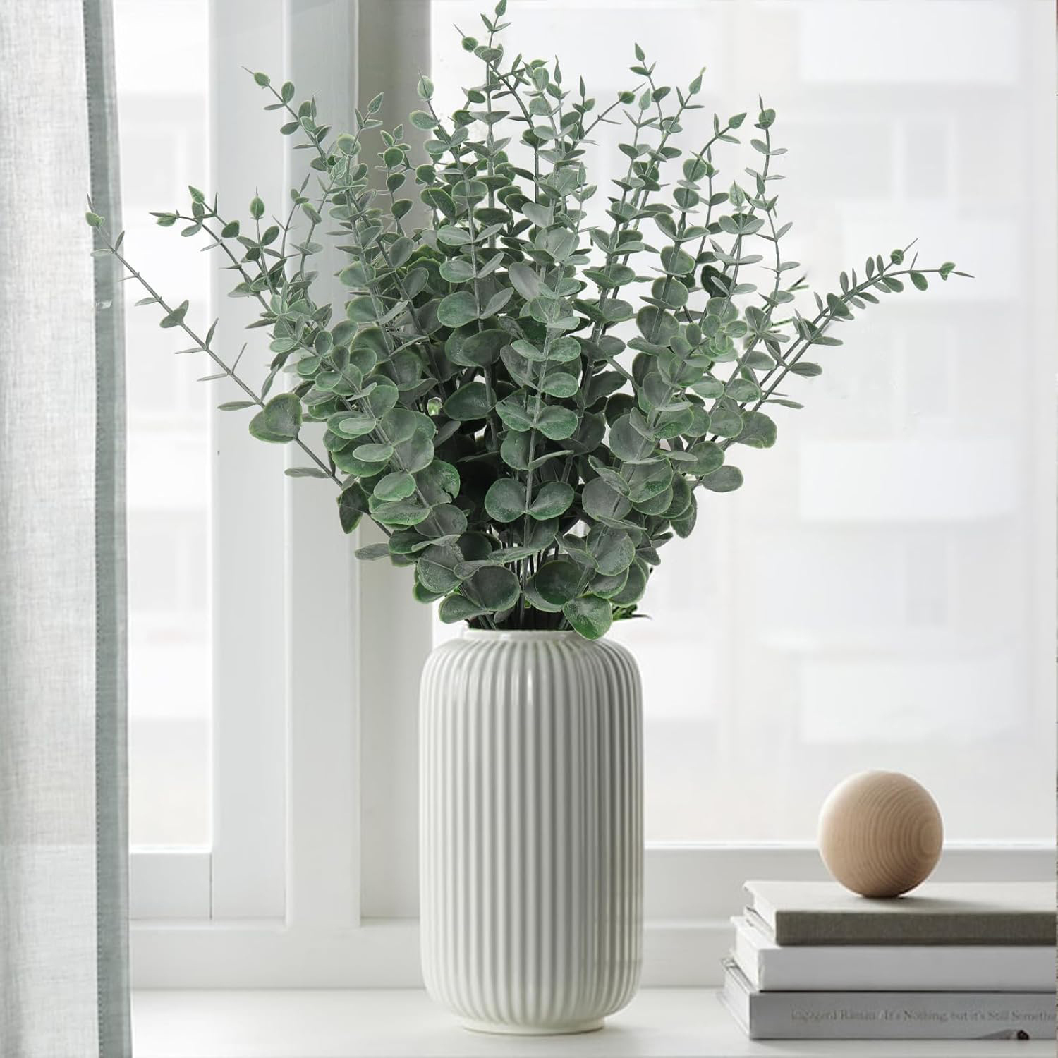 Outdoor Furniture Design - 10/20pcs Artificial Plants Eucalyptus Leaves Fake