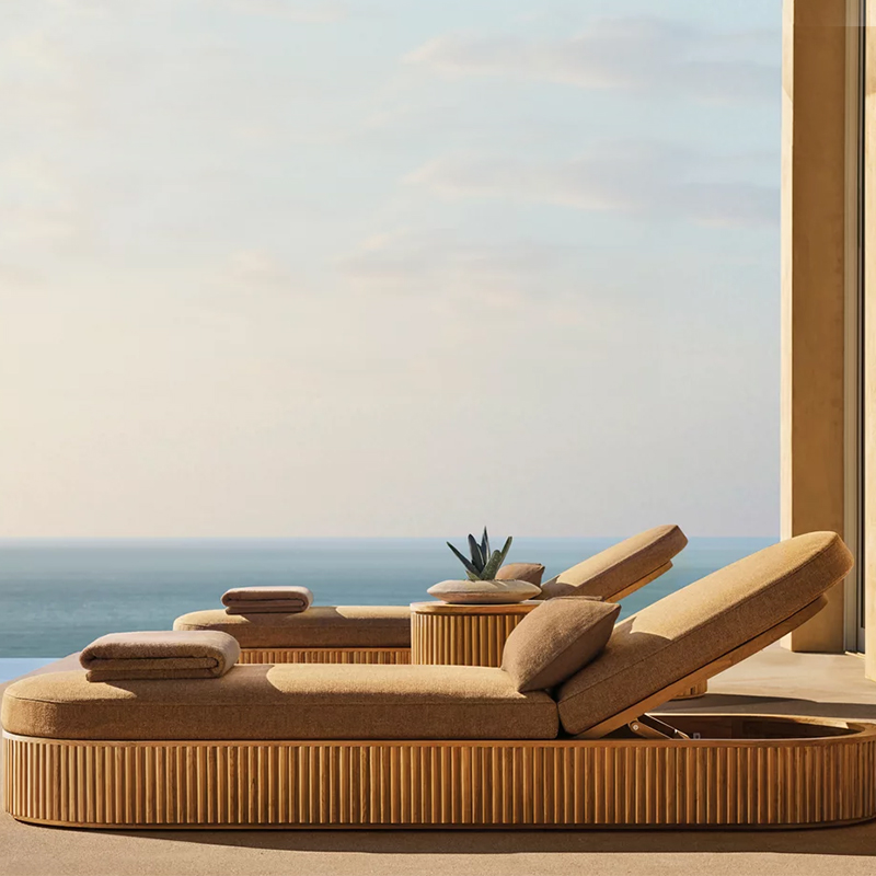 Outdoor Pool Sun Lounger Chair - огляд і ціна Outdoor Furniture Lounge Set