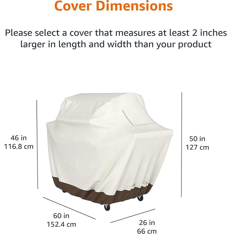 210D BBQ Beige Barbecue Grill  - огляд і ціна Outdoor Furniture Cover Waterproof