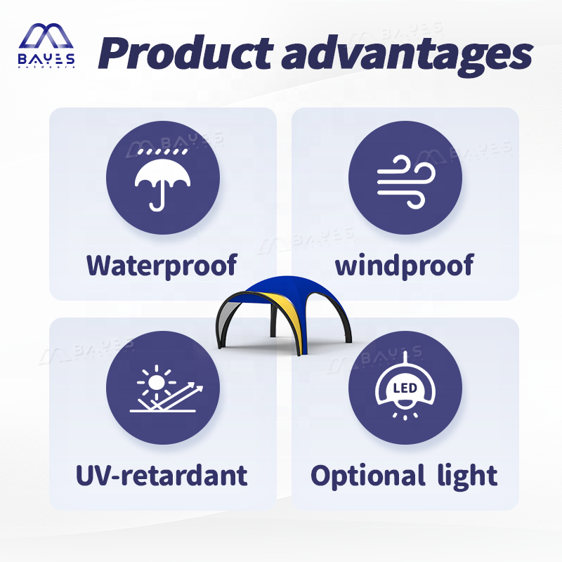 Custom Logo Inflatable Tent Ai - огляд і ціна Gazebo Pop Up