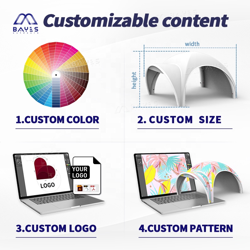 Custom Logo Inflatable Tent Ai - огляд і ціна Gazebo Pop Up