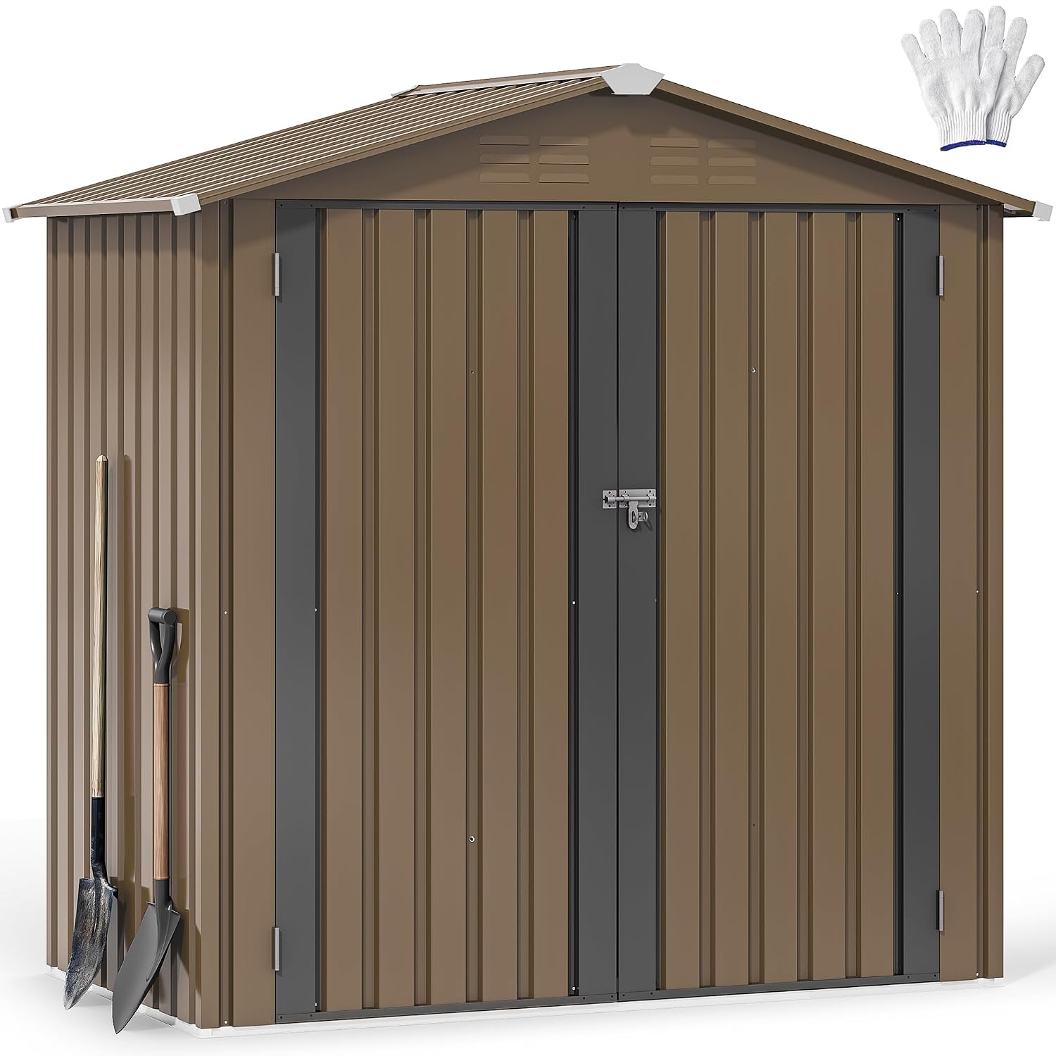 6x4ft Metal Outdoor Storage Sh - огляд і ціна Outdoor Furniture Heavy Duty