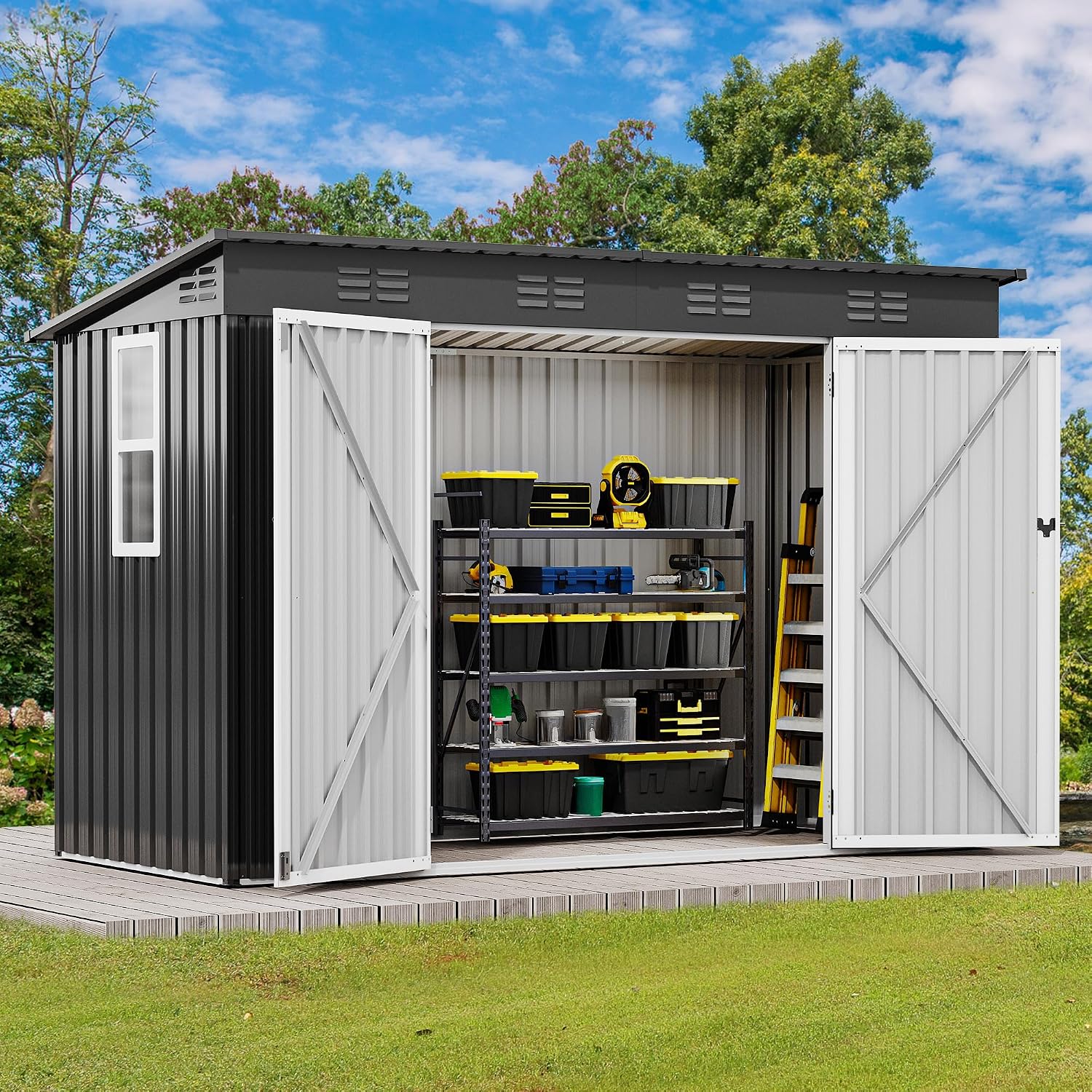 9' x 4' Outdoor Storage Shed w - огляд і ціна Outdoor Furniture Heavy Duty