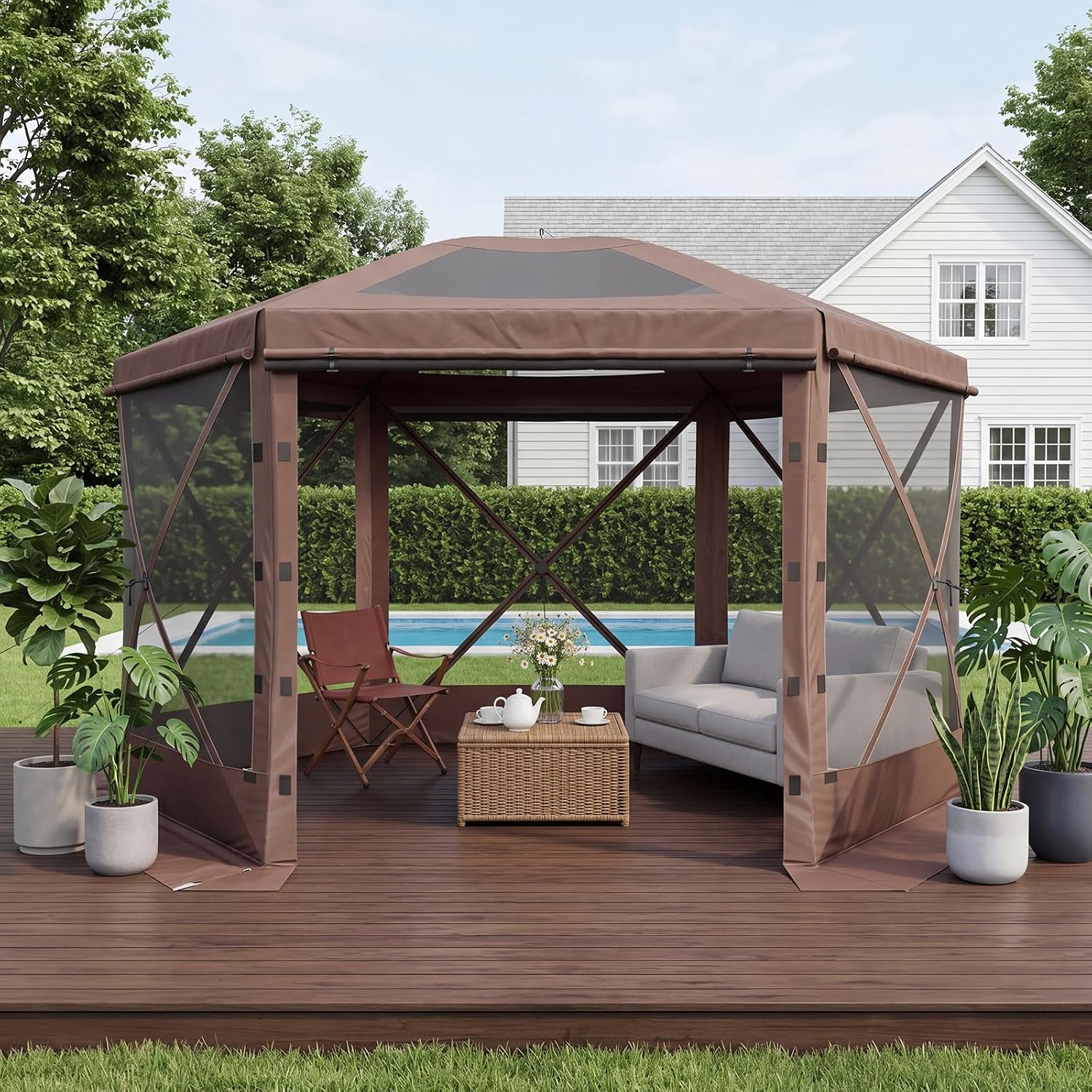 12x12 ft Pop-Up Canopy Tent, 6 - огляд і ціна Gazebo Pop Up