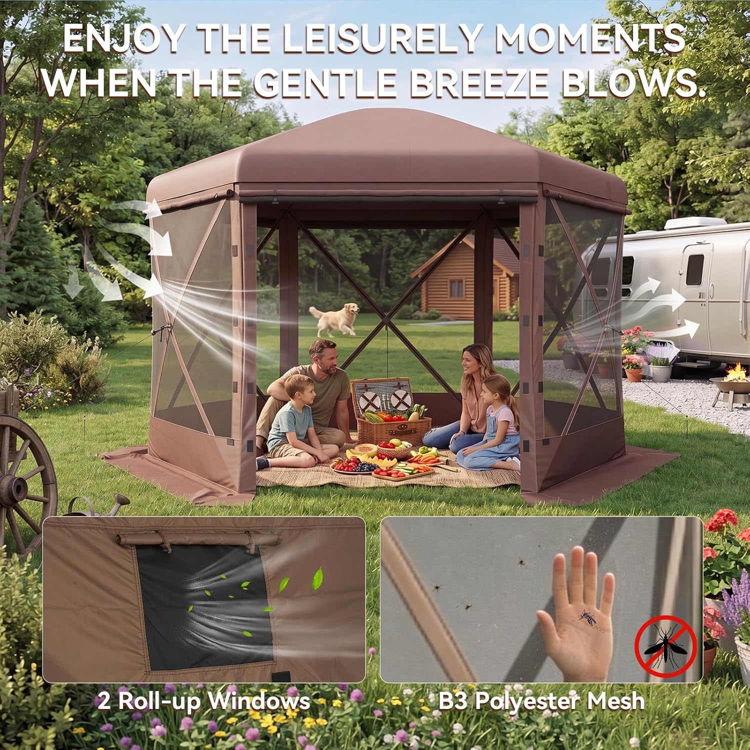 12x12 ft Pop-Up Canopy Tent, 6 - огляд і ціна Gazebo Pop Up