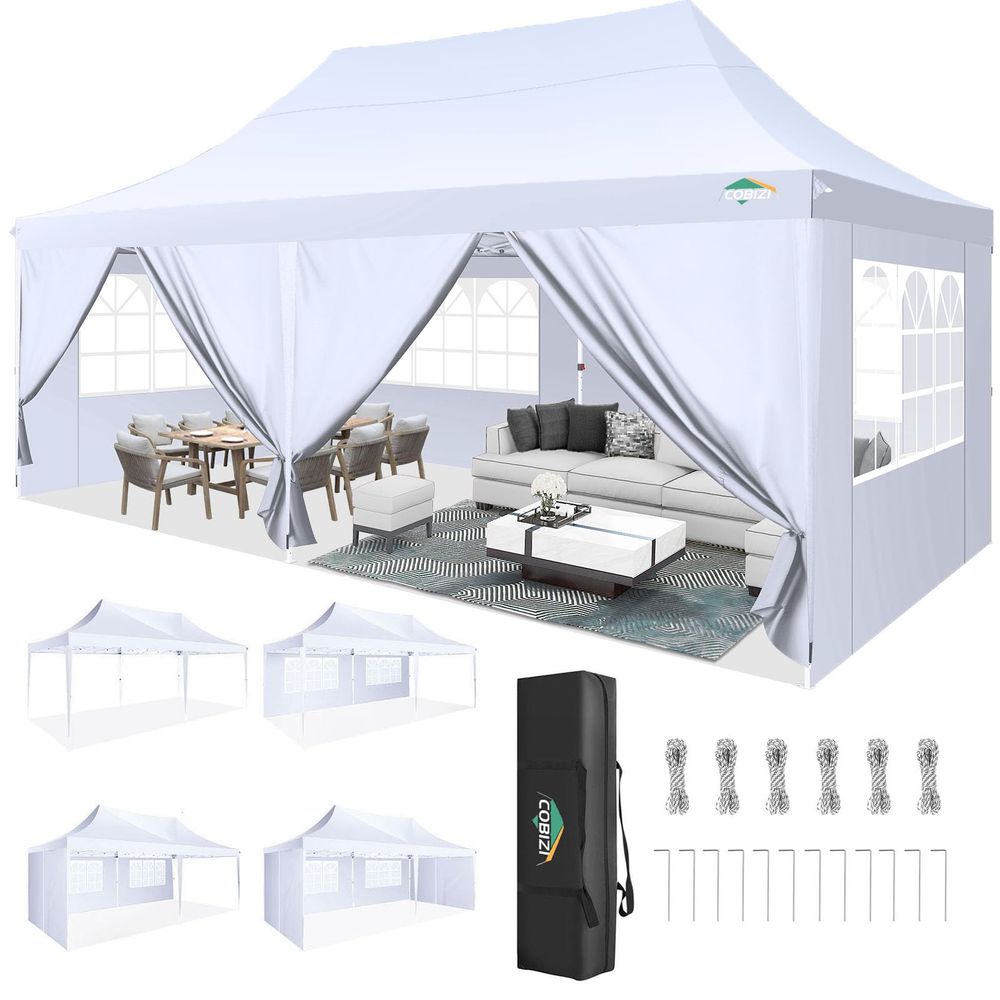 10x20 Pop Up Canopy with 6 Sid - огляд і ціна Gazebo Pop Up