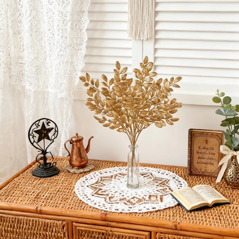10Pcs Artificial Plants Golden - огляд і ціна Outdoor Furniture Design